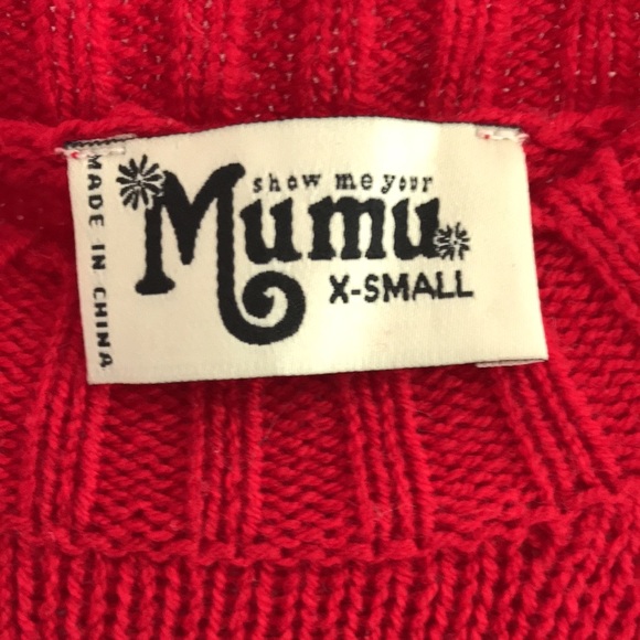 SHOW ME YOUR MUMU Varsity MERRY Sweater - Picture 11 of 12